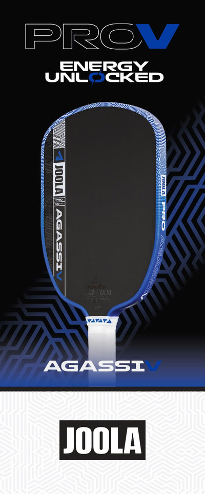 JOOLA Andre Agassi Pro V Royal Blue Pickleball Paddle