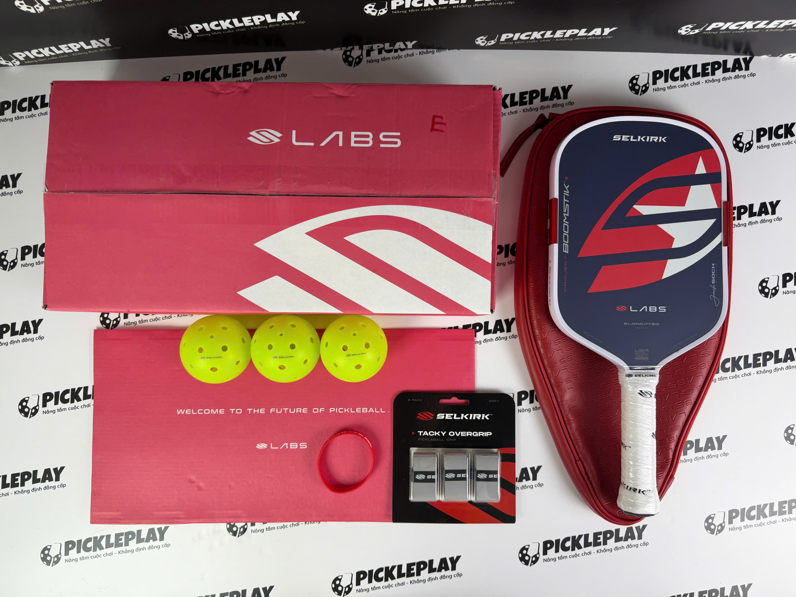 Set Pickleball Selkirk LABS Promote Box 4 Phụ Kiện Chính Hãng