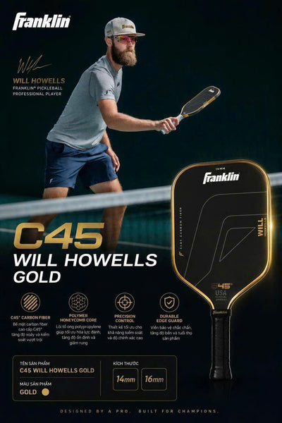 Franklin C45° Will Howells Gold Edition Pickleball Paddle