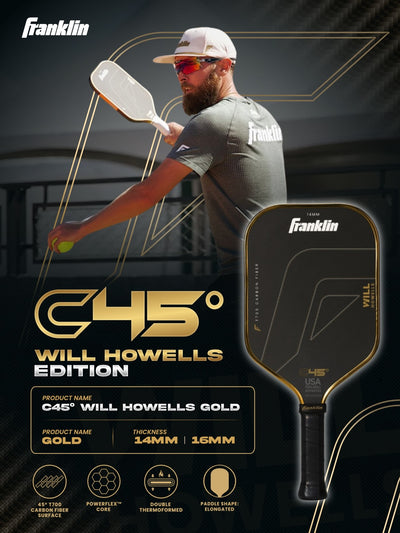 Franklin C45° Will Howells Gold Edition Pickleball Paddle
